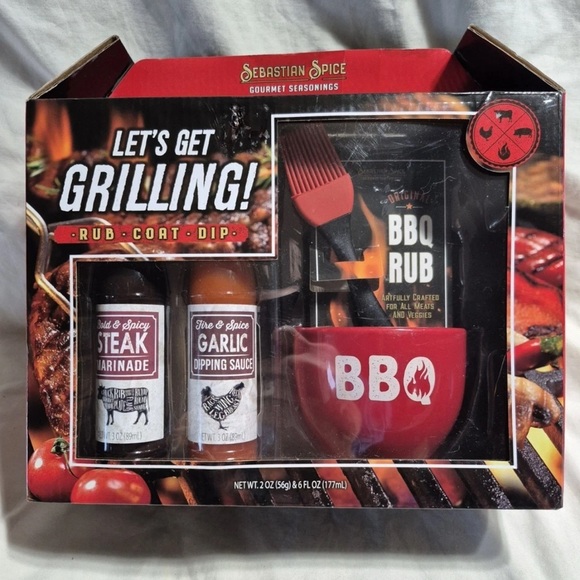 Other - Sebastian Spice BBQ Rub and Sauce Set NEW in Box